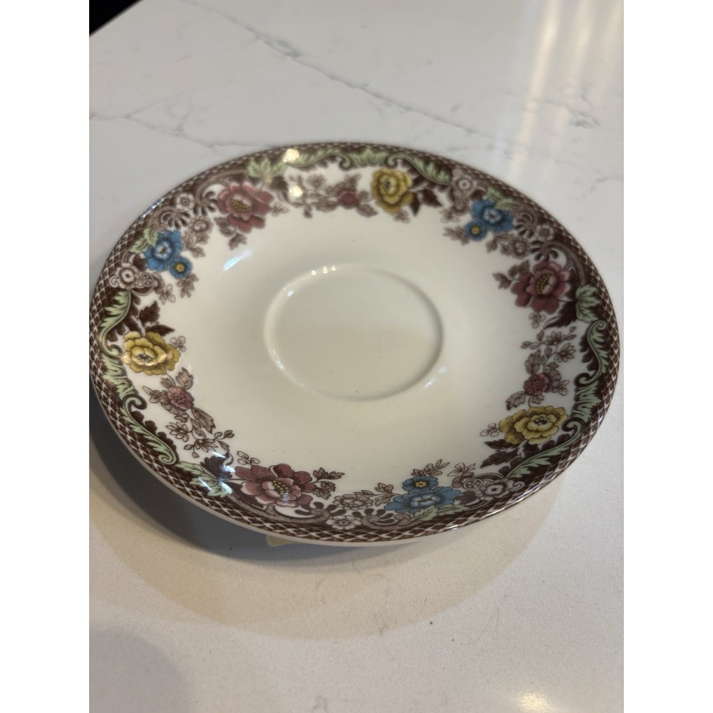 Spode Christmas Tree Grove Tea Cup Saucer  **NO TREE** Rare 1938